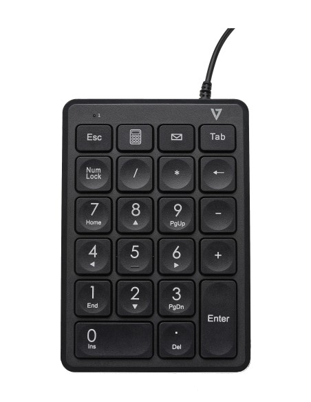 Teclado numérico con cable USB KP350 de - 22 teclas - Teclas de acceso rápido de calculadora, tabulación, retroceso - Cable de 6 Teclado numérico con cable USB KP350 de - 22 teclas - Teclas de acceso rápido de calculadora, tabulación, retroceso - Cable de 6
