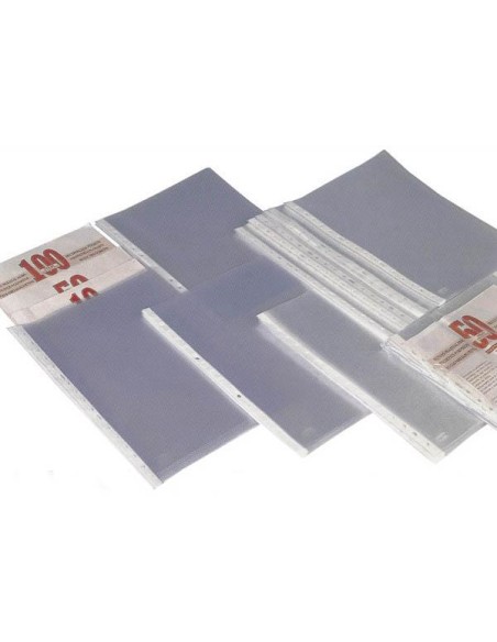 GRAFOPLAS FUNDAS MULTITALADRO 11 PP GALGA ESTÁNDAR A4 TRANSPARENTE BOLSA -10U-