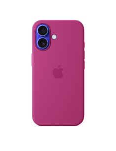 Funda de silicona con MagSafe para el iPhone 16 - Fucsia