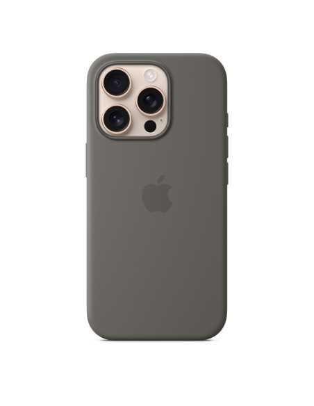 Funda de silicona con MagSafe para el iPhone 16 Pro - Gris piedra