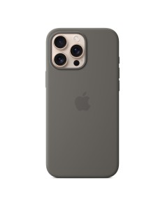 Funda de silicona con MagSafe para el iPhone 16 Pro Max - Gris piedra