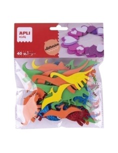 FORMAS GOMA EVA APLI DINOSAURIOS B/40 - Pack de 5 unidades