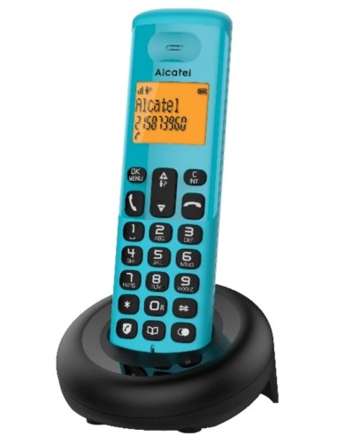 E160 Teléfono DECT Identificador de llamadas Negro, Verde