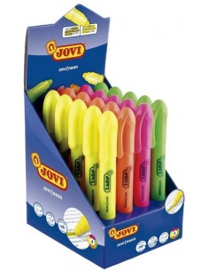 Exp 20 marcadores cera gel fluorescentes colores surtidos jovi