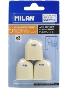 BLISTER 3 GOMAS DE RECAMBIO PARA AFILABORRA CAPSULE