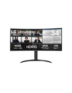 34WR50QK-B pantalla para PC 86,4 cm (34") 3440 x 1440 Pixeles Wide Quad HD Negro