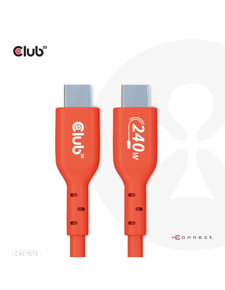CAC-1573 cable USB USB4 Gen 2x2 2 m USB C Rojo