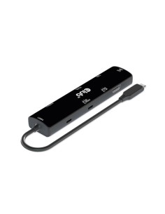 CSV-1599 base para portátil y replicador de puertos USB 3.2 Gen 1 (3.1 Gen 1) Type-C Negro