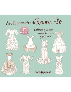 Pegamentos de rosie flo colorea y dibuja