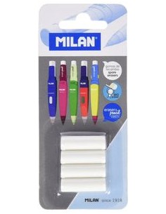 BLISTER 4 GOMAS DE RECAMBIO PARA PORTAMINAS ERASER ampPENCIL