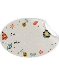 ROLLO 250 ETIQUETAS OVALADAS NOMBRE