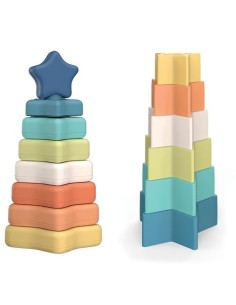 PIRAMIDE DE ESTRELLITAS 14 PZS BIO PLASTICO GIROS ECO