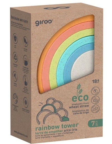 TORRE APILABLE ARCOIRIS 7 PZS BIO PLASTICO GIROS ECO TORRE APILABLE ARCOIRIS 7 PZS BIO PLASTICO GIROS ECO