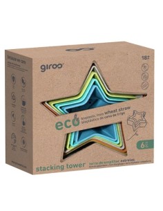 TORRE APILABLE ESTRELLITAS 6 PZS BIO PLASTICO GIROS ECO