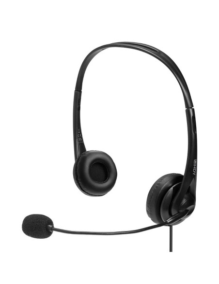 20432 auricular y casco Auriculares Alámbrico Oficina/Centro de llamadas Negro