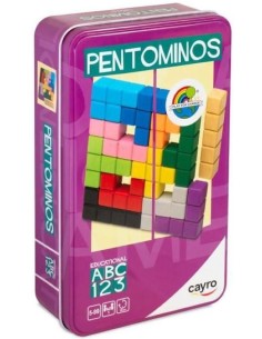 PENTOMINOS METAL BOX TETRIS