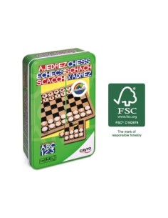 AJEDREZ Y DAMAS METAL BOX