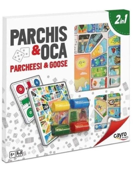 TABLERO PARCHIS OCA MADERA CON ACCESORIOS 40X40CM