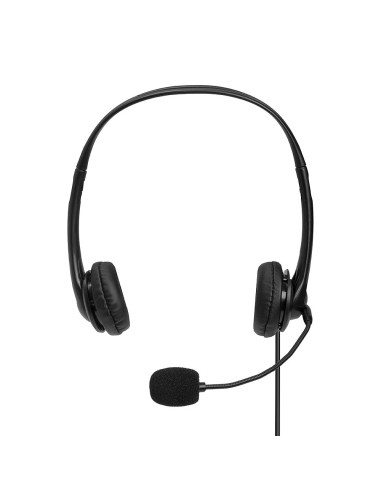 20432 auricular y casco Auriculares Alámbrico Oficina/Centro de llamadas Negro