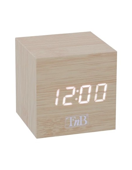 CLOCKSQWD despertador Reloj despertador digital Madera