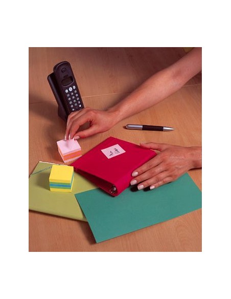 Post-it 2051L nota autoadhesiva Plaza Azul, Verde, Turquesa, Amarillo 400 hojas Autoadhesivo