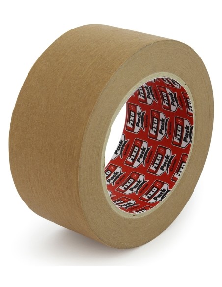 CINTA EMB.FIXO PAPEL 50x50 MARRON - Pack de 6 unidades