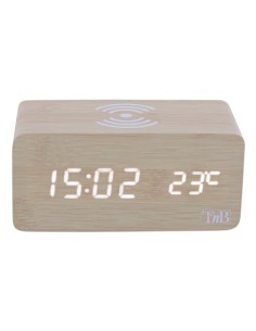 CLOCKCH5W despertador Reloj despertador digital Madera