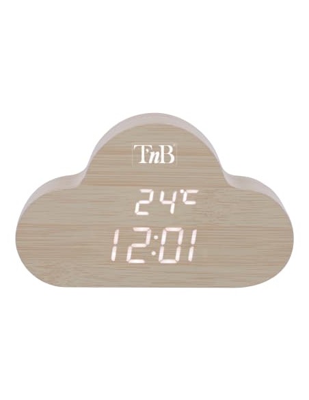 CLOCKCLWD despertador Reloj despertador digital Madera