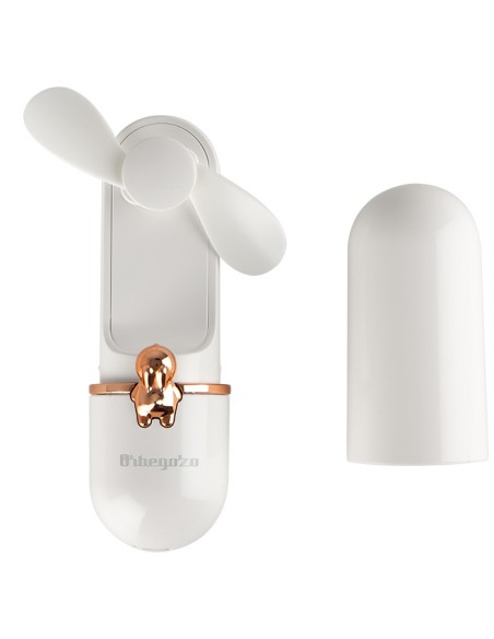 HF 2500 ventilador y nebulizador personal de mano Oro, Blanco Ventilador de mano