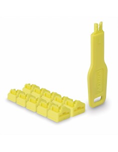 47900 bloqueador de puerto Bloqueador de puerto + clave RJ-45 Amarillo Acrilonitrilo butadieno estireno (ABS) 10 pieza(s)