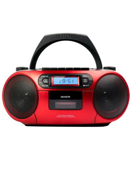 BBTC-550RD Reproductor de CD portátil Negro, Rojo