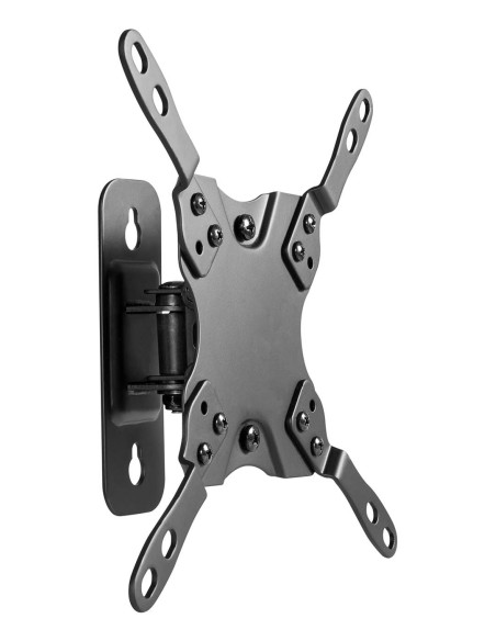 Soporte eco giratorio, inclinable y nivelable para monitor/TV 20kg (1 Pivote) de 13-42, Negro