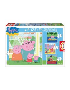 Peppa pig puzzle progresivo 691216 piezas