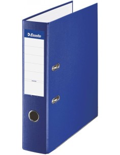 Archivador palanca folio 70mm carton forrado plastico color azul