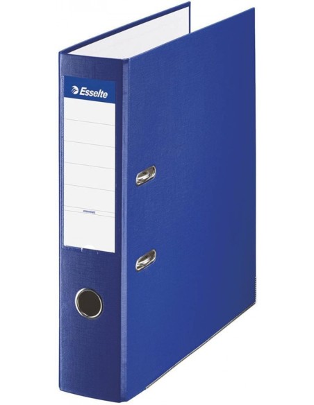 Archivador palanca folio 70mm carton forrado plastico color azul