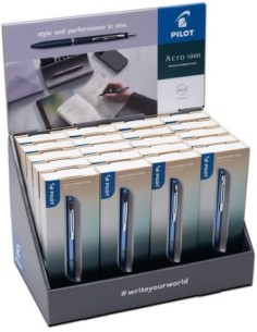 Exp 20 boligrafos pilot acro 1000 colores surtidos