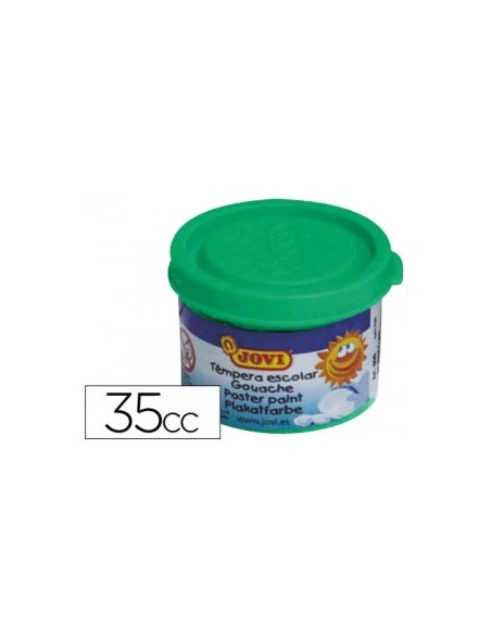 ESTUCHE TÉMPERA ESCOLAR 5 BOTES 35 ML - VERDE MEDIO JOVI 50317