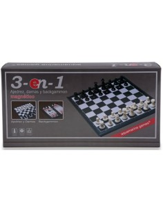 AJEDREZ DAMAS BACKGAMMON MAGNETICO