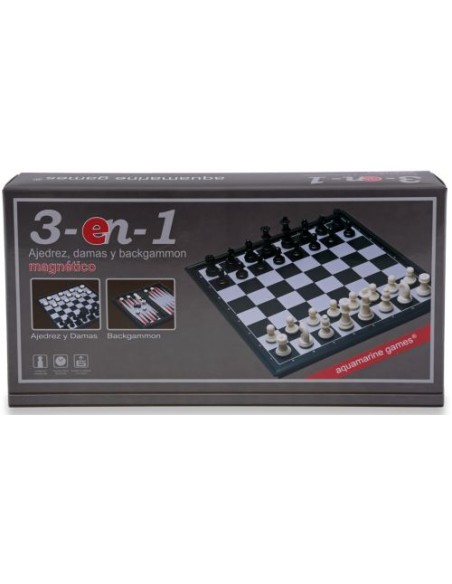 AJEDREZ DAMAS BACKGAMMON MAGNETICO