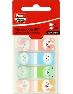 BLISTER 4 TIRAS ADHESIVAS TRANSLUCIDAS 15X44 ANIMALES