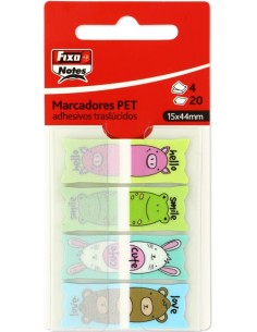 BLISTER 4 TIRAS ADHESIVAS TRANSLUCIDAS 15X44 HELLO