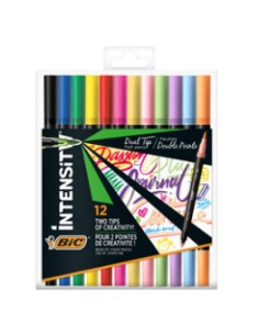 Intensity Dual Brush Fasermaler marcador 12 pieza(s) Punta de pincel Negro, Azul, Verde, Azul claro, Verde claro, Rosa claro, Na