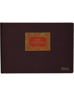 5043 registro comercial (libro) Bronce, Marrón 100 hojas