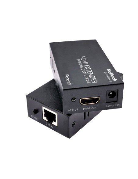 EXT-HDMI-01 extensor audio/video Negro