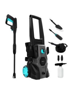 08137 Limpiadora de alta presión o Hidrolimpiadora Vertical Eléctrico 468 l/h 1600 W Negro, Gris