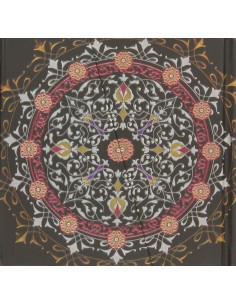 Cuaderno mandala negro iman