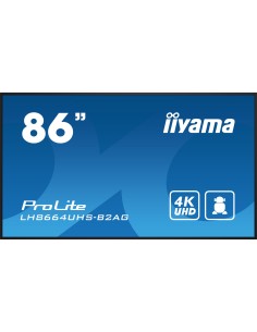LH8664UHS-B2AG pantalla de señalización Pantalla plana para señalización digital 2,18 m (86") Wifi 500 cd / m² 4K Ultra HD Negro