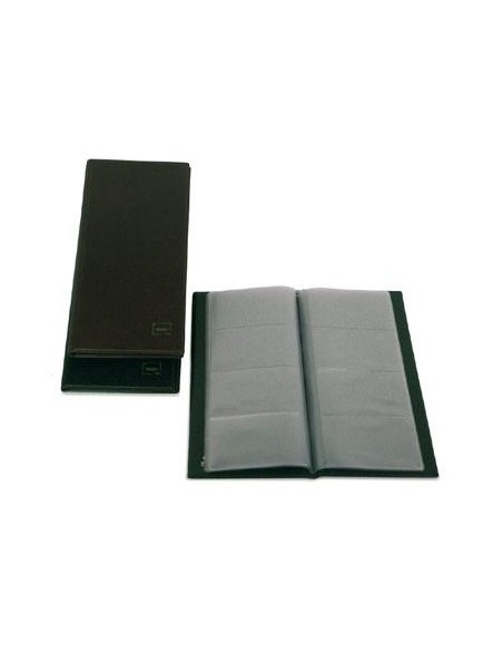 GRAFOPLÁS PORTATARJETAS AMERICANO BASIC PARA 160 TARJETAS 290X140MM PVC NEGRO