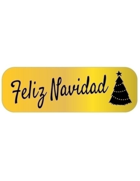 ETIQ.REG. R.250 FELIZ NAVIDAD ORO