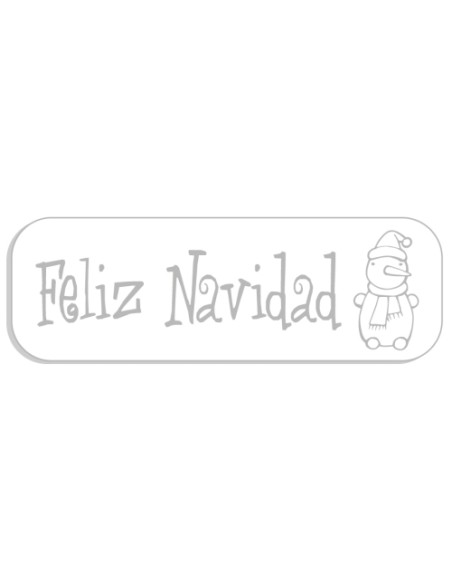 ETIQ.REG. R.250 FELIZ NAVIDAD BLANCO